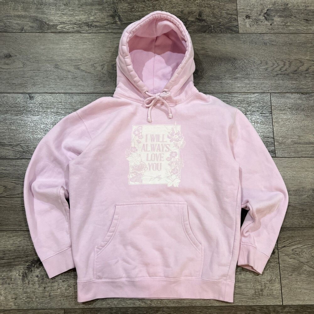 Dolly Parton I Will Always Love You Pink Hoodie - Women's Medium